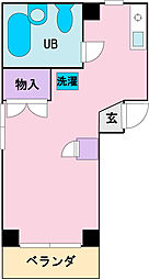 アーバンヴィラ ワンルームの間取図画像