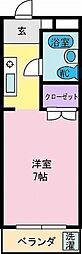 グランパスノムラ 1Kの間取図画像