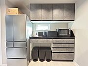 造作カップボード付き！カップボードがあるので収納力はバッチリ！
