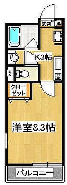 リブリ・JM.M.N 101｜千葉県船橋市前貝塚町(賃貸アパート1K・1階・25.40㎡)の写真 その2