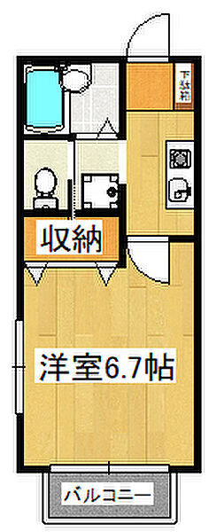 エグゼシャトー 101｜千葉県船橋市海神町南1丁目(賃貸アパート1K・1階・21.73㎡)の写真 その2