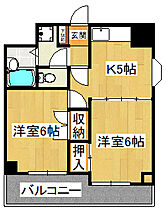 ロイヤルコート西船 803 ｜ 千葉県船橋市本郷町419（賃貸マンション2K・8階・45.56㎡） その2