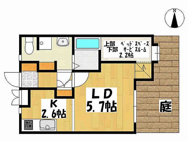 ワコーレ塩屋 101｜兵庫県神戸市垂水区塩屋町3丁目(賃貸アパート1R・1階・25.92㎡)の写真 その2