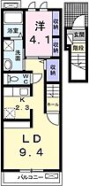 グラスランド 202 ｜ 兵庫県姫路市別所町佐土1丁目（賃貸アパート1LDK・2階・40.09㎡） その2