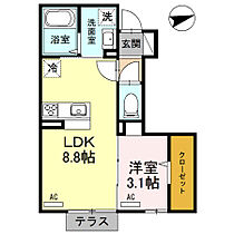 リッチキャッスル3 102 ｜ 兵庫県姫路市飾磨区今在家（賃貸アパート1LDK・1階・33.02㎡） その2