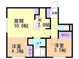 間取図画像 2LDK
