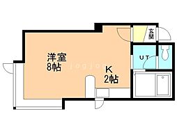 ビリオネア7 1Kの間取図画像