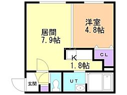 間取図画像 1LDK
