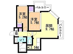 間取図画像 2LDK