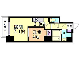 ＰＲＩＭＥ　ＵＲＢＡＮ札幌医大前 4階1LDKの間取り