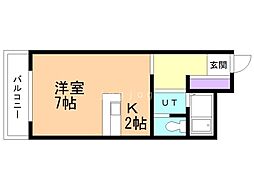 間取図画像 1K
