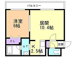 間取図画像 1LDK