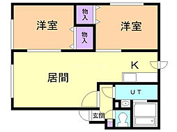 間取図画像 2LDK