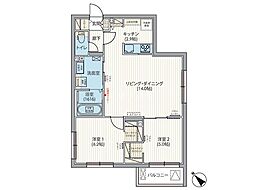 間取図画像 2LDK