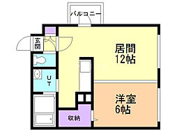 モルティーニ南円山 1LDKの間取図画像