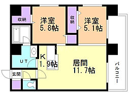 間取図画像 2LDK