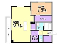 間取図画像 1SLDK