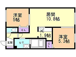 間取図画像 2LDK