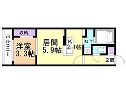間取図画像 1LDK