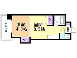 間取図画像 1LDK