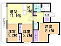 YAMAHANA-CITY.STELLA4階13.3万円