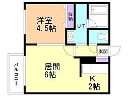 間取図画像 1LDK