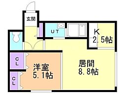 間取図画像 1LDK