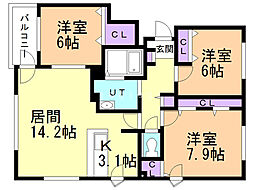 Ｐｉｒｋａ　Ｖｉｌｌａｇｅ円山 3階