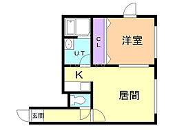 間取図画像 1LDK