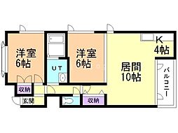 間取図画像 2LDK