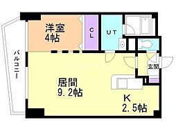 グランカーサ永山公園通west 1LDKの間取図画像