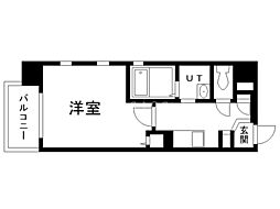 PRIMECHIJIKOUKAN 1Kの間取図画像
