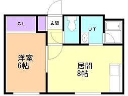間取図画像 1LDK