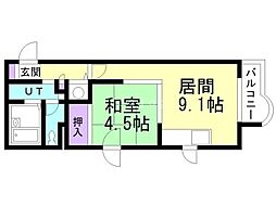 間取図画像 1LDK