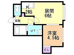 間取図画像 1LDK