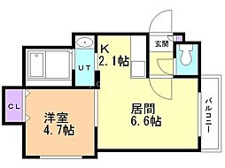 間取図画像 1LDK