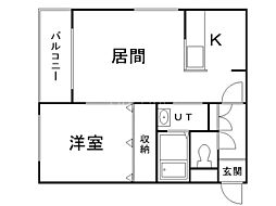 E-horizon宮の森 1LDKの間取図画像