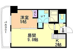 グランカーサ永山公園通east 1LDKの間取図画像