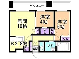 MJsquare KOTONI 2LDKの間取図画像