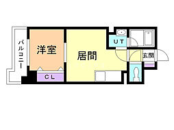 マイスターシャーレ桑園 1LDKの間取図画像