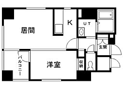 グランヴィア大通 1LDKの間取図画像