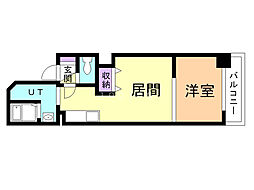 MulberryGarden512 1LDKの間取図画像
