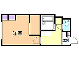 レオパレスセントラル南4条B 1Kの間取図画像