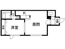 AGITO 1LDKの間取図画像