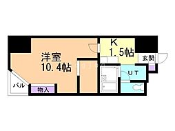 D'sVARIE札幌レジデンス 1Kの間取図画像