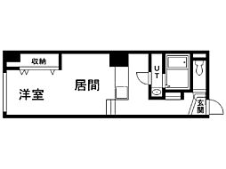 パークヒルズ中央12 1DKの間取図画像