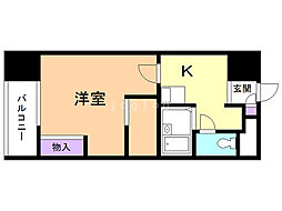 D'sVARIE札幌レジデンス 1Kの間取図画像