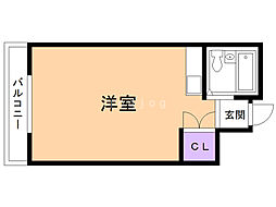 ソシエ山鼻 ワンルームの間取図画像