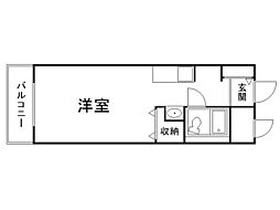 ラ・メール円山公園 1Kの間取図画像