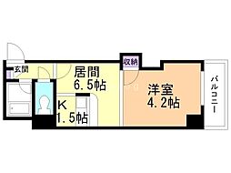 和光ヴィラコート 1LDKの間取図画像
